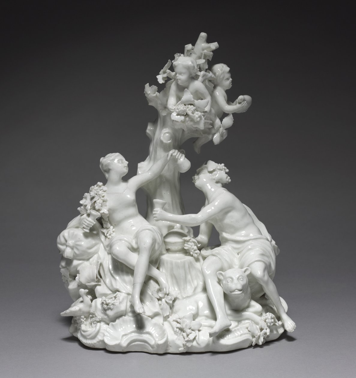 Bacco e Venere, manifattura Tournay Factory, Belgio, c.1755 da Friedrich Elias I Meyer