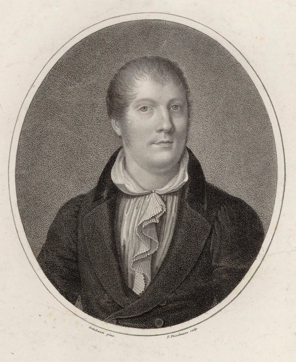 Ritratto del violinista e compositore Louis Spohr da Friedrich Fleischmann