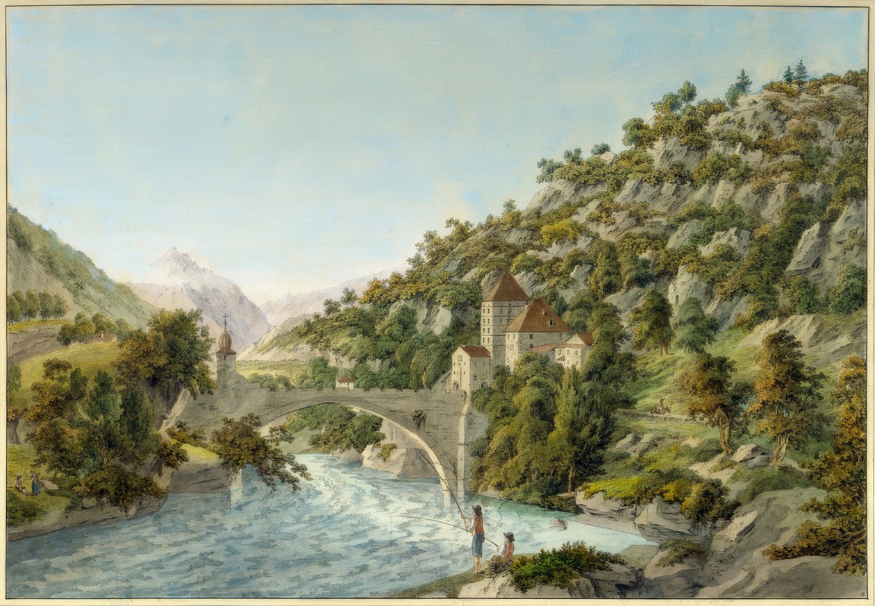Ponte di Saint-Maurice da Friedrich Georg Wexelberg