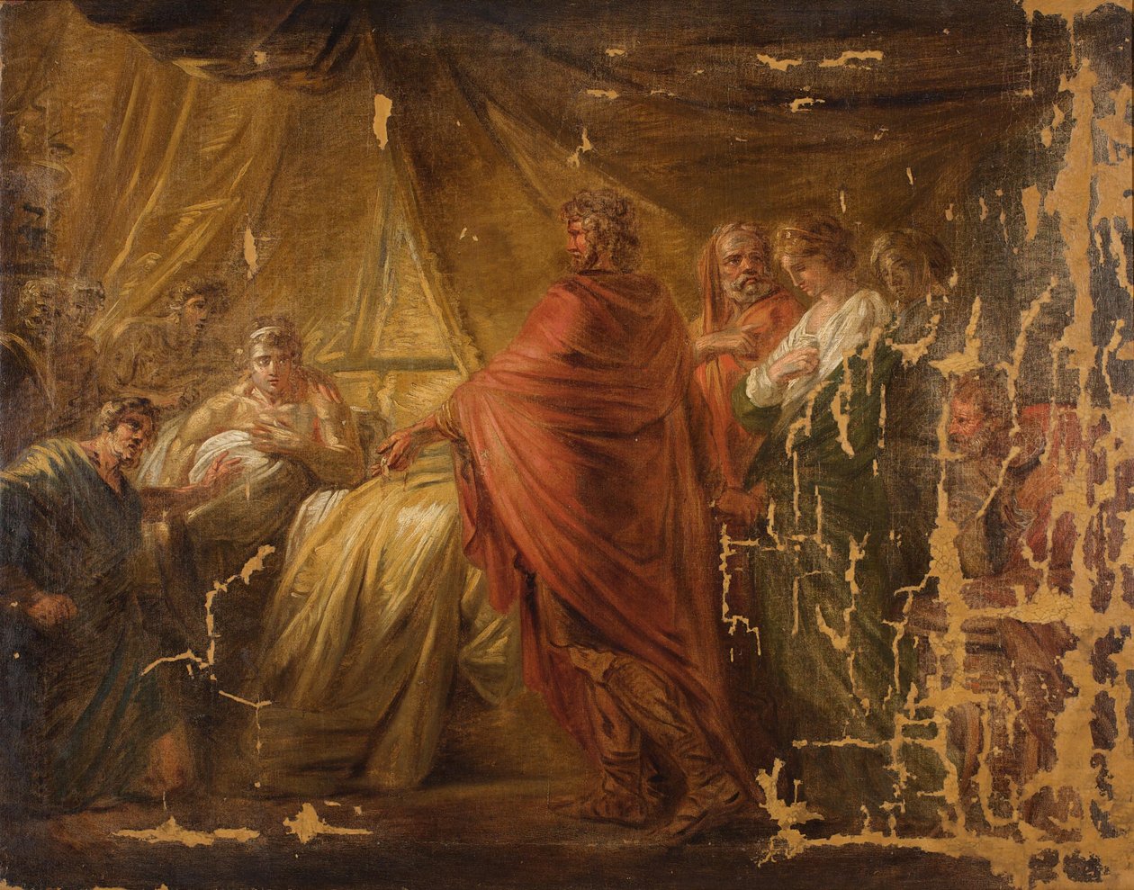 Agamennone riporta Briseide alla tenda di Achille da Friedrich Heinrich Fuger