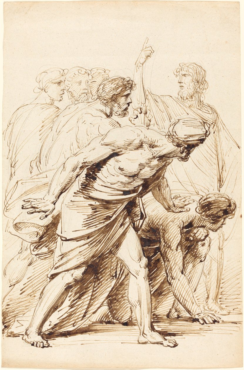 Sette uomini in abiti antichi da Friedrich Heinrich Fuger
