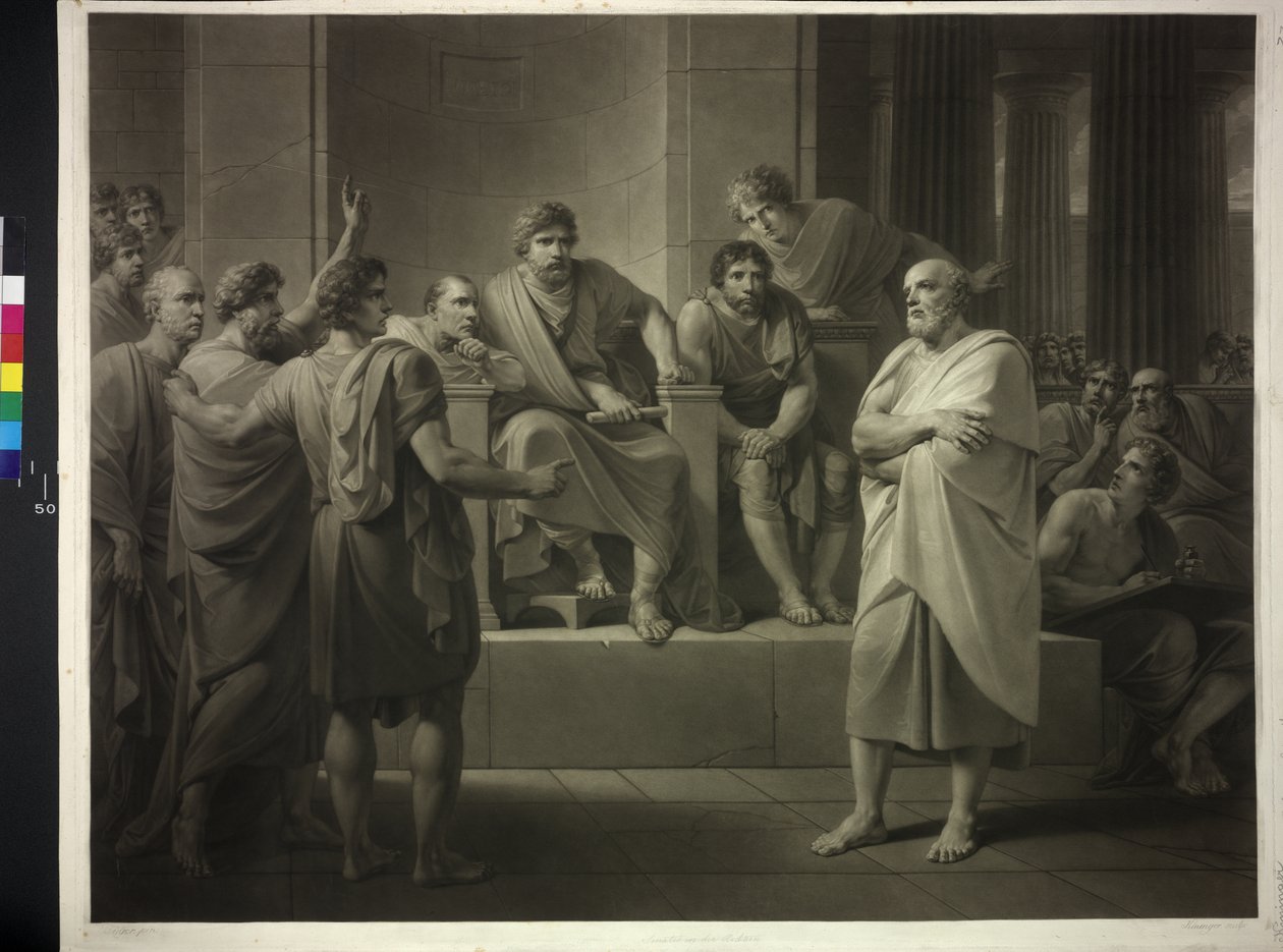 Socrate davanti ai giudici da Friedrich Heinrich Fuger