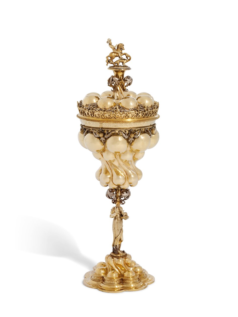Coppa con coperchio, Norimberga, fine XVI secolo da Friedrich Hillebrandt