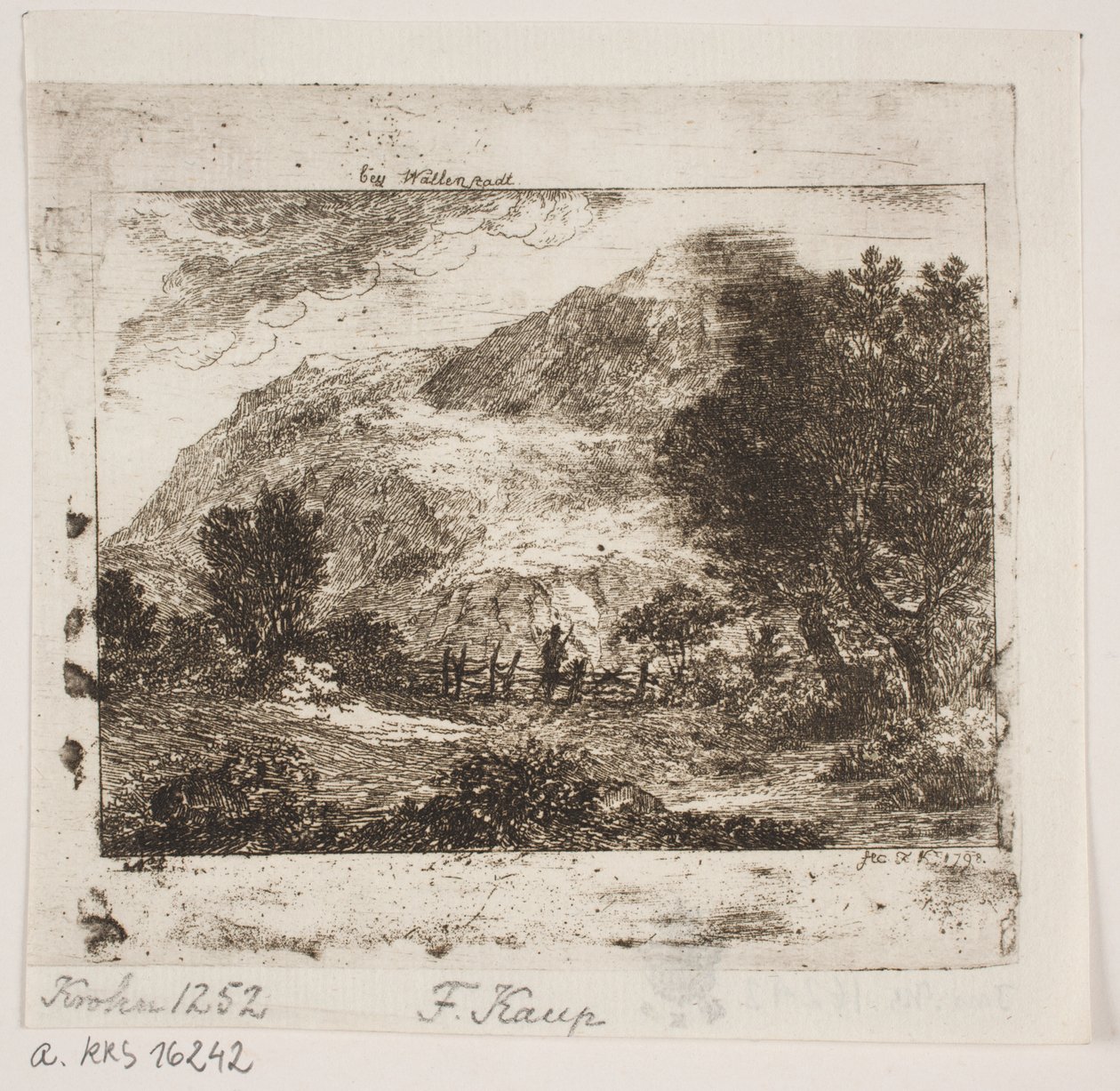 Paesaggio presso Wallenstadt da Friedrich Kaup