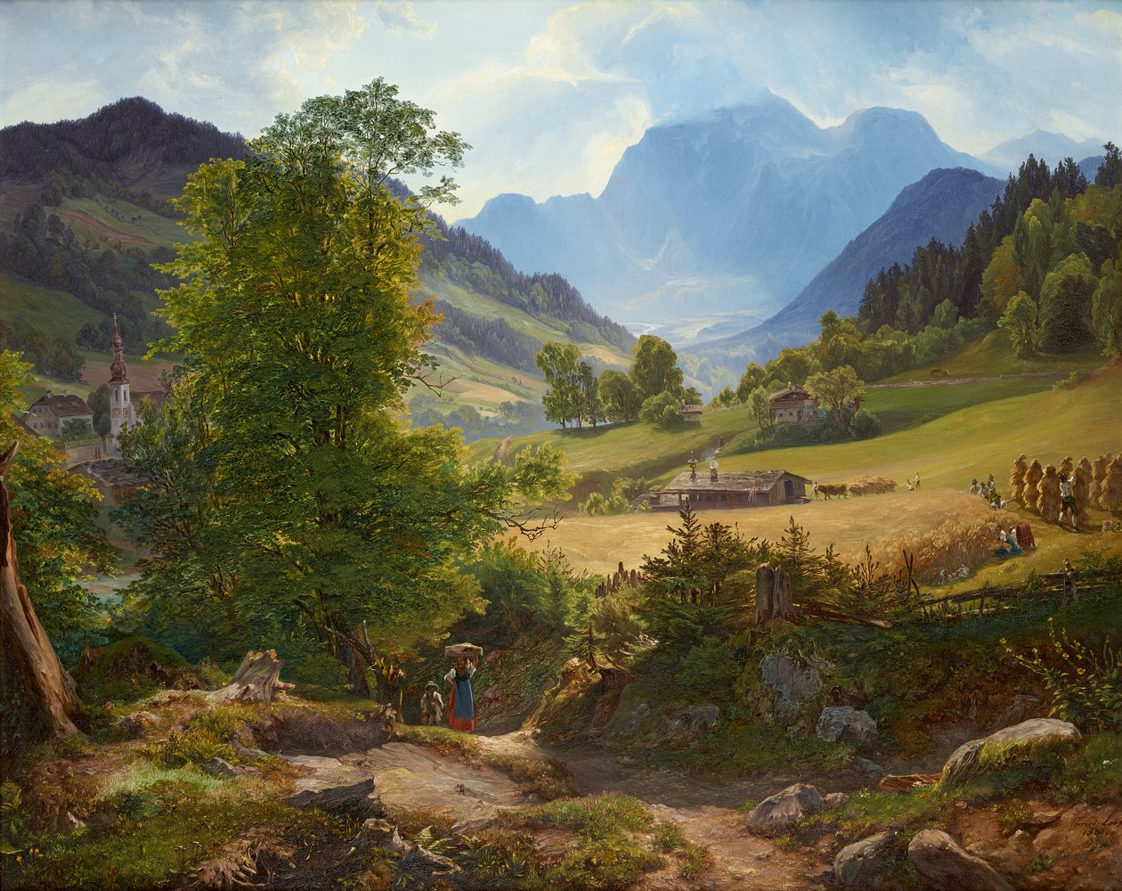 La Ramsau presso Berchtesgaden da Friedrich Loos