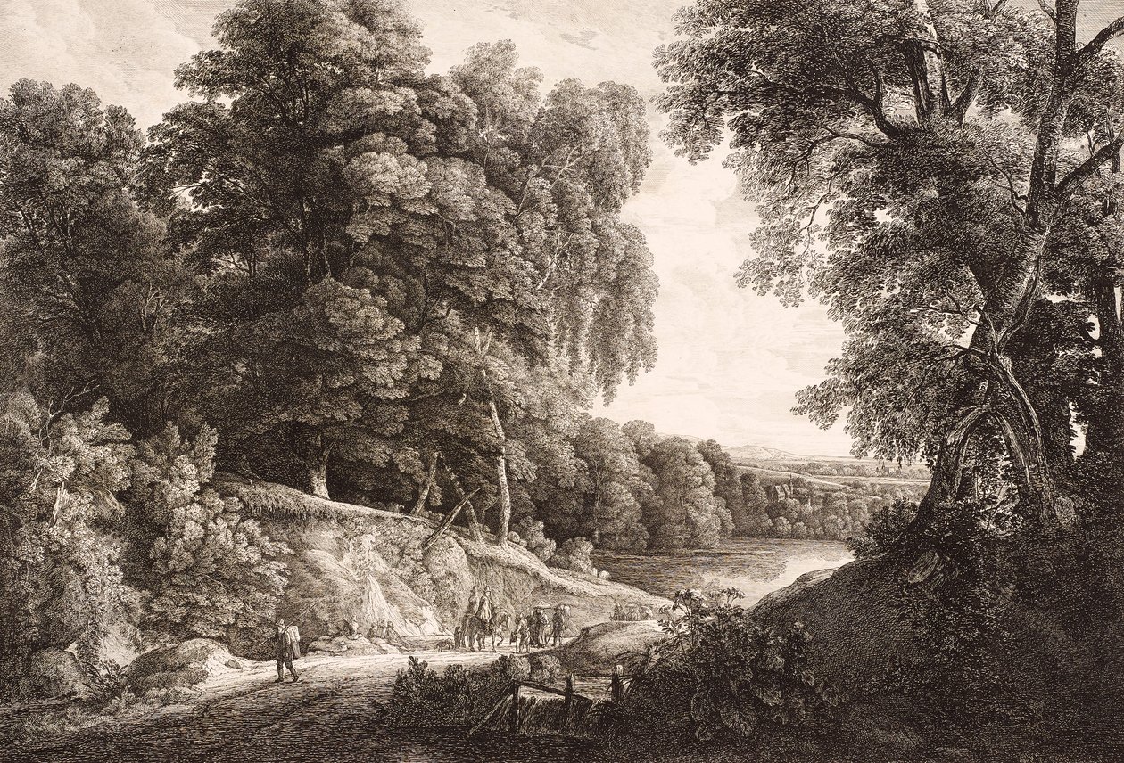 Paesaggio boschivo da Friedrich Loos