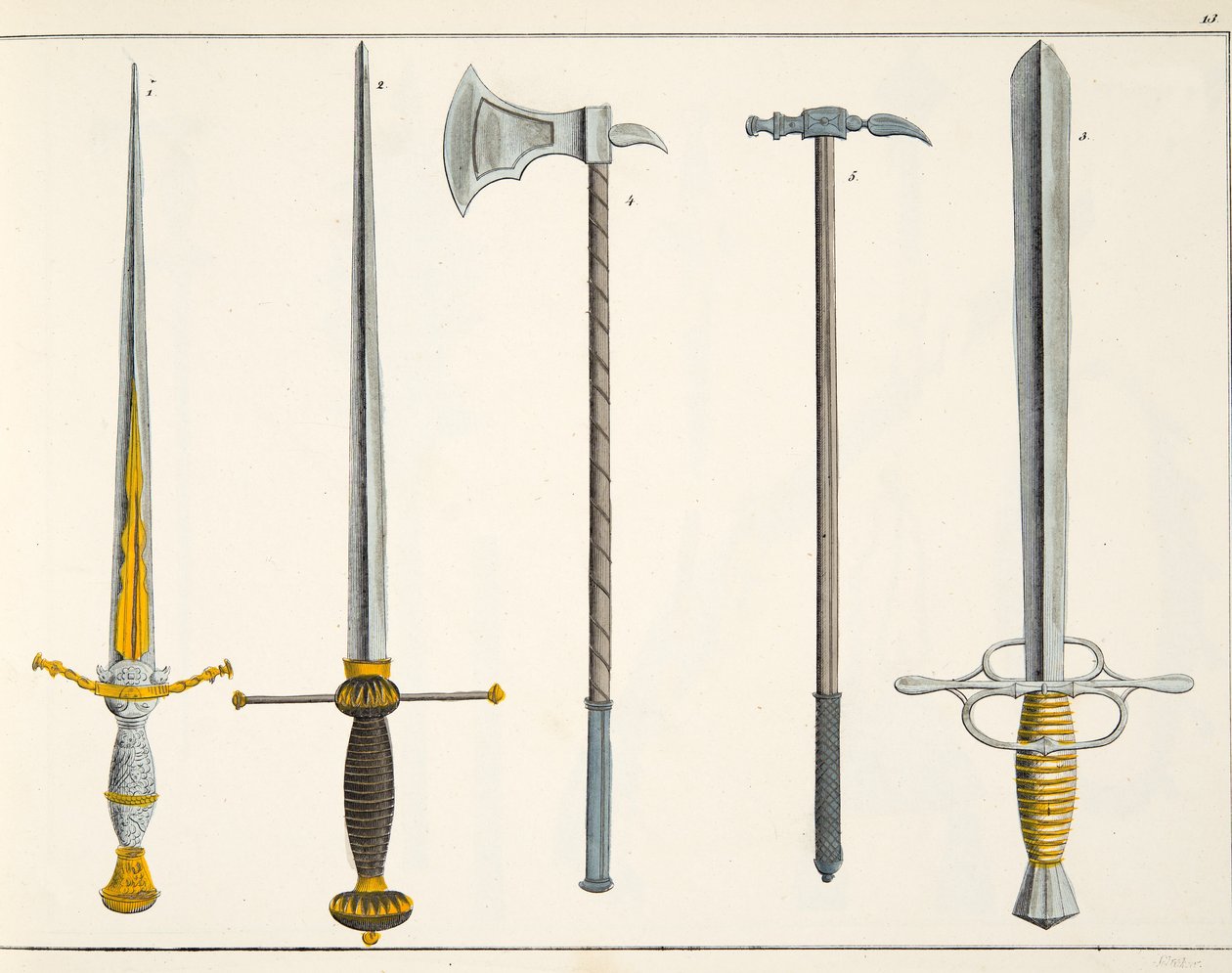 Spade, tavola da 