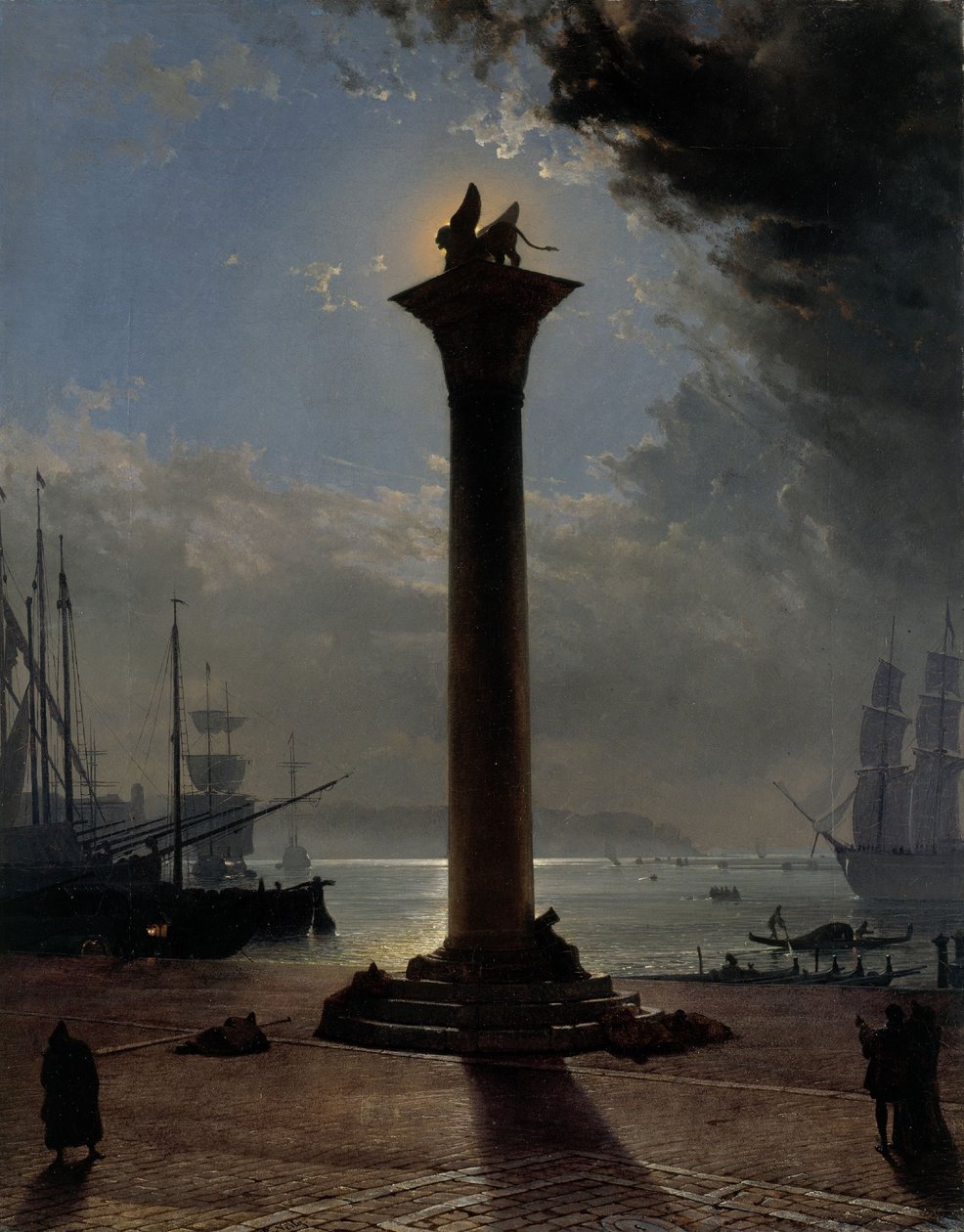Chiaro di luna sulla Piazzetta, 1837 circa (olio su tela) da Friedrich Nerly