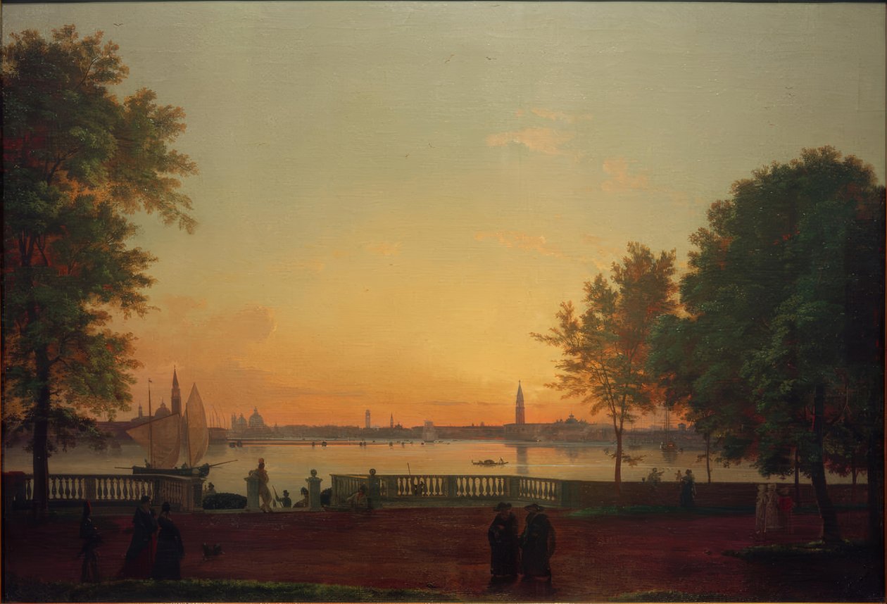 Vista di Venezia dai Giardini Pubblici da Friedrich Nerly