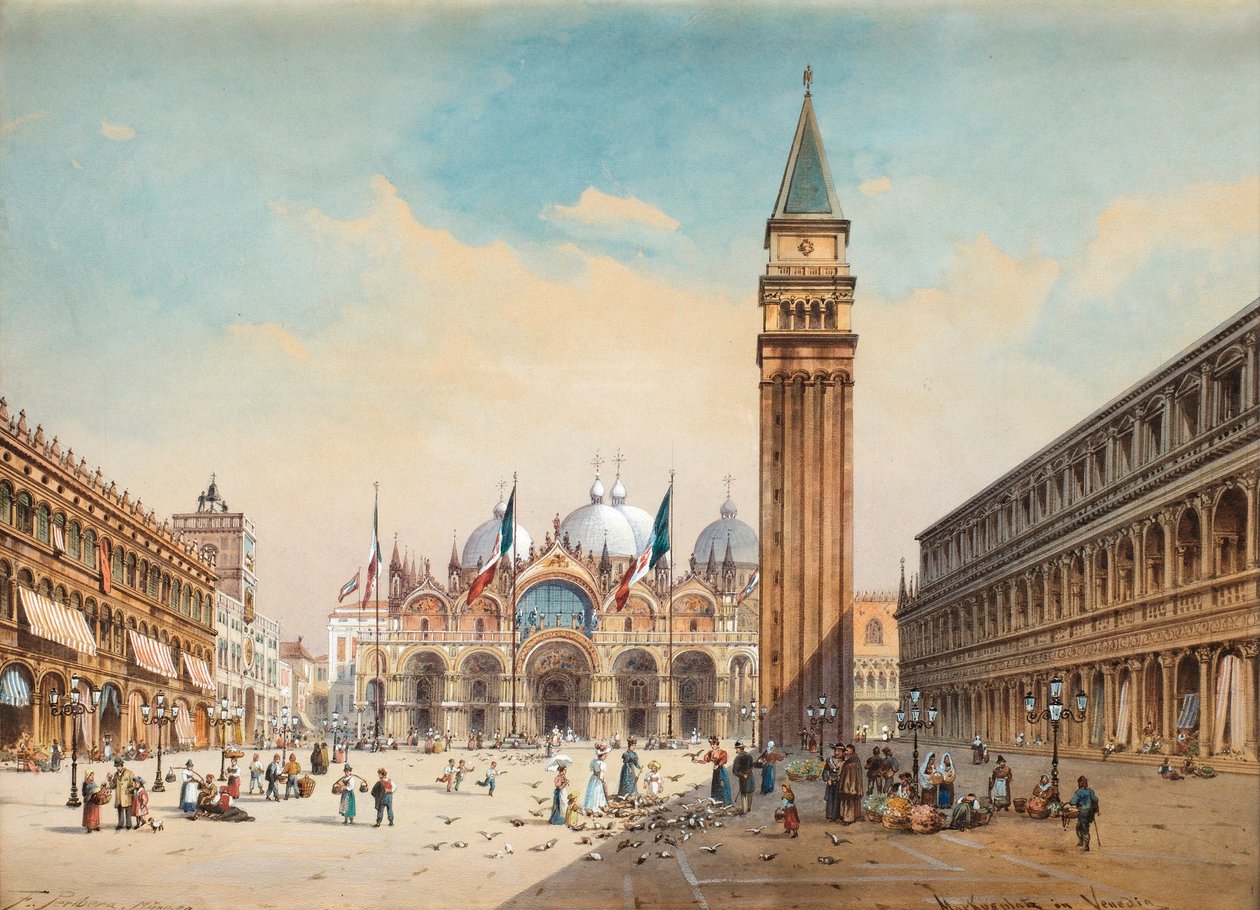 Piazza di San Marco, Venezia di Friedrich Perlberg da Friedrich Perlberg