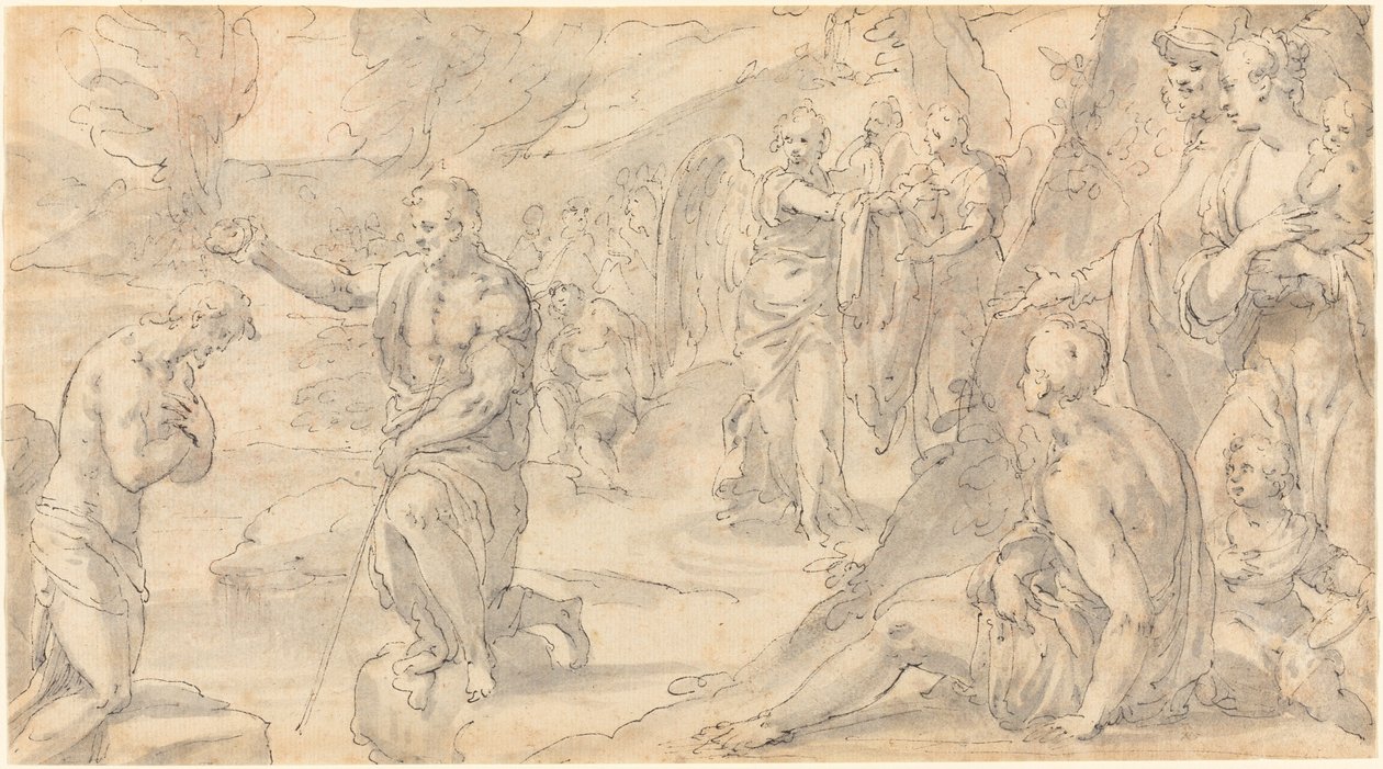 Il battesimo di Cristo da Friedrich Sustris