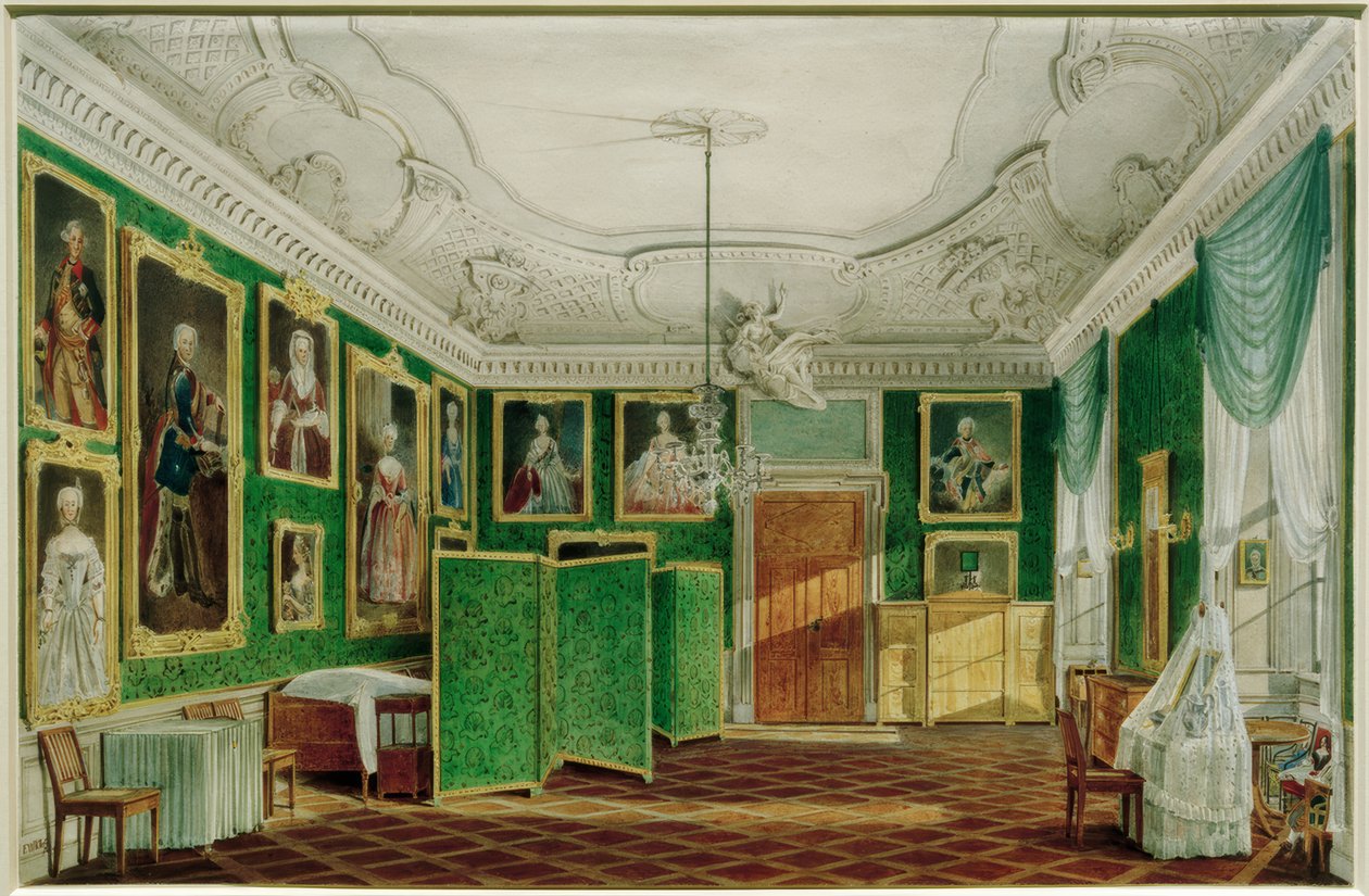 Castello di Berlino, camera da letto della principessa Marie da Friedrich Wilhelm Klose