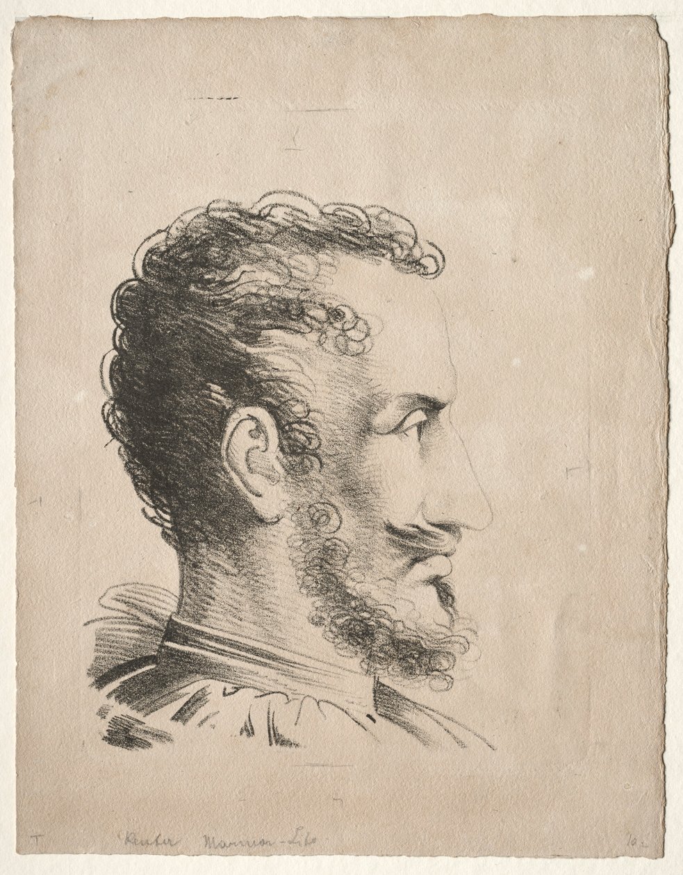 Testa di profilo da Friedrich Wilhelm Reuter