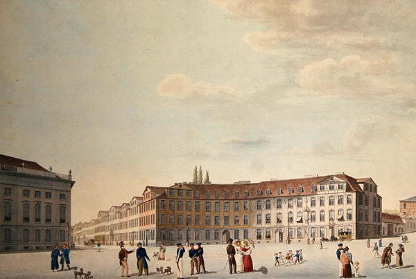 La piazza del re a Kassel da Friedrich Wilhelm Selig