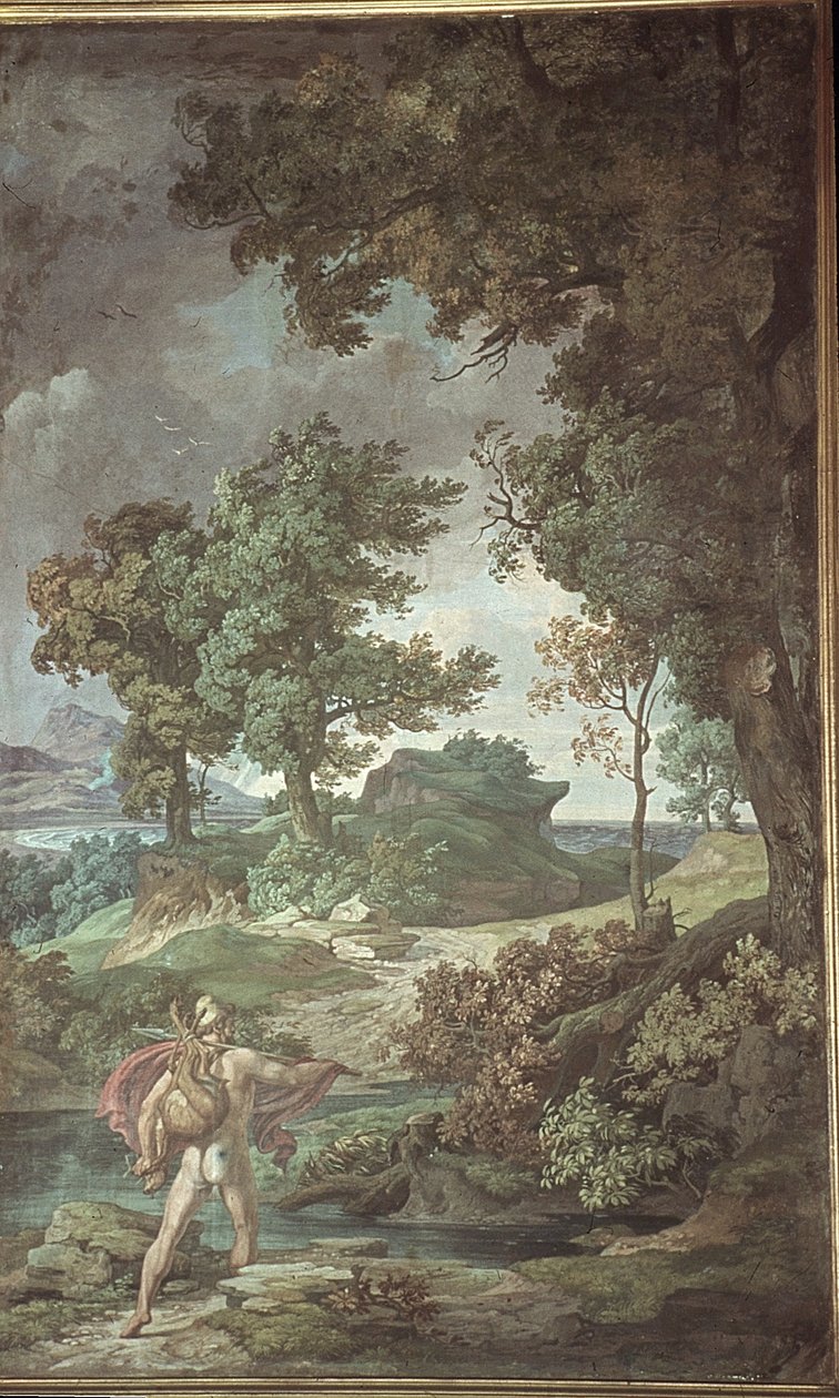 Ritorno di Ulisse dalla caccia, Scene dall