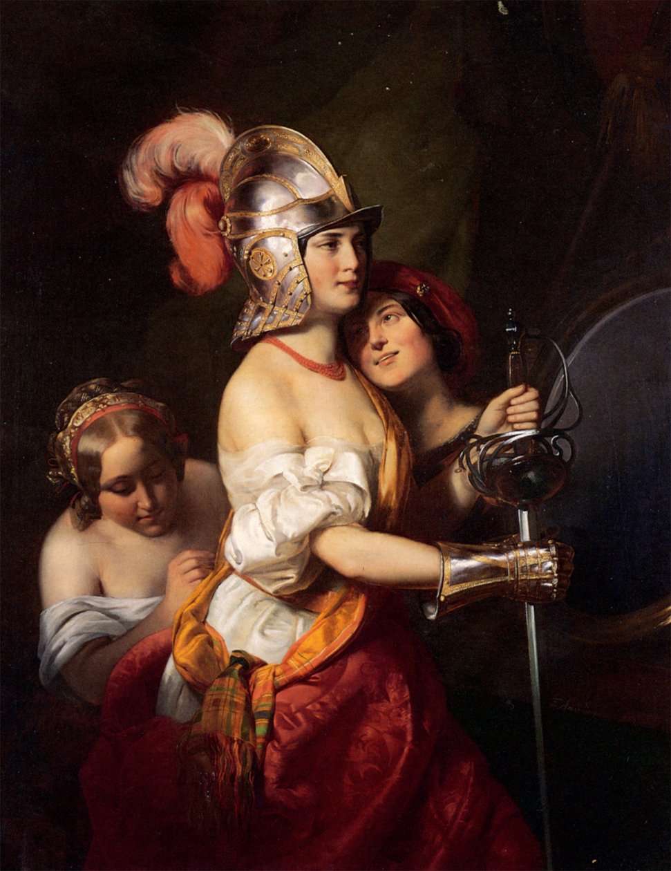 Friedrich von Amerling - La fanciulla armata da Friedrich von Amerling