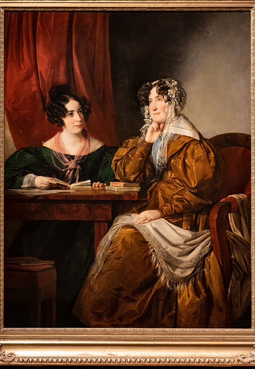 Ritratto della baronessa Henriette von Pereira - Armstein con sua figlia Flora da Friedrich von Amerling