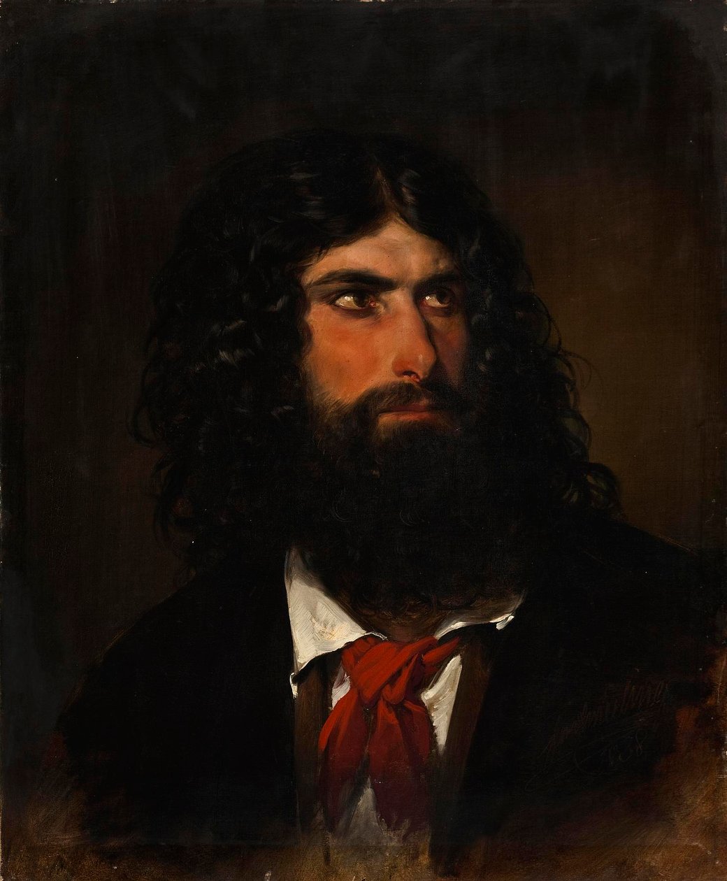 Ritratto di un contadino romano da Friedrich von Amerling