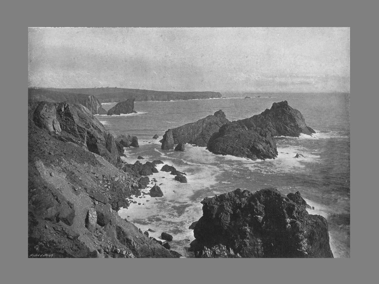 Vecchia Testa di Lucertola e Kynance Cove, c.1900 da Frith and Co