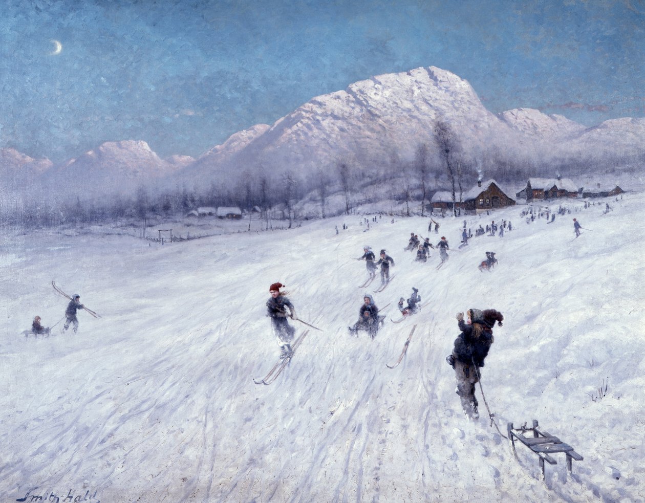 Pomeriggio invernale sotto Ulriken (Bergen) da Frithjof Smith-Hald