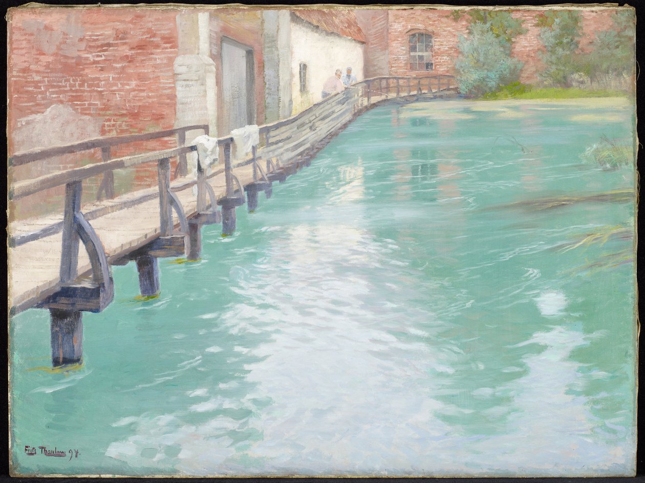 I mulini a Montreuil-sur-Mer, Normandia, 1891 da Frits Thaulow