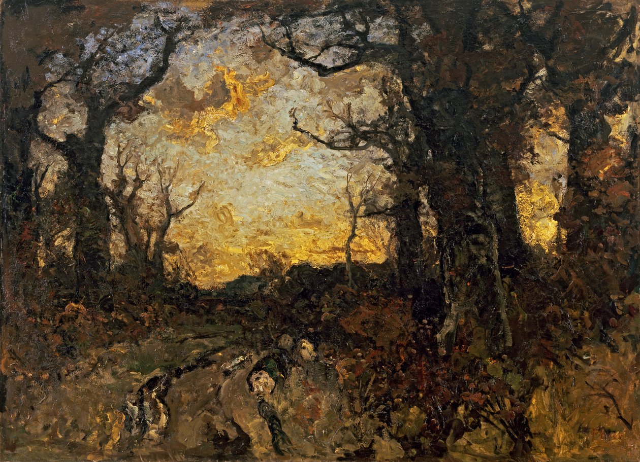 Sera nel bosco da Fritz Baer