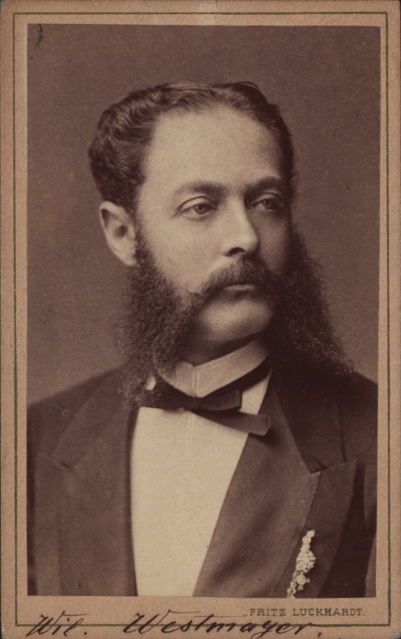 Ritratto del compositore Wilhelm Westmeyer 1829-1880 da Fritz Luckhardt