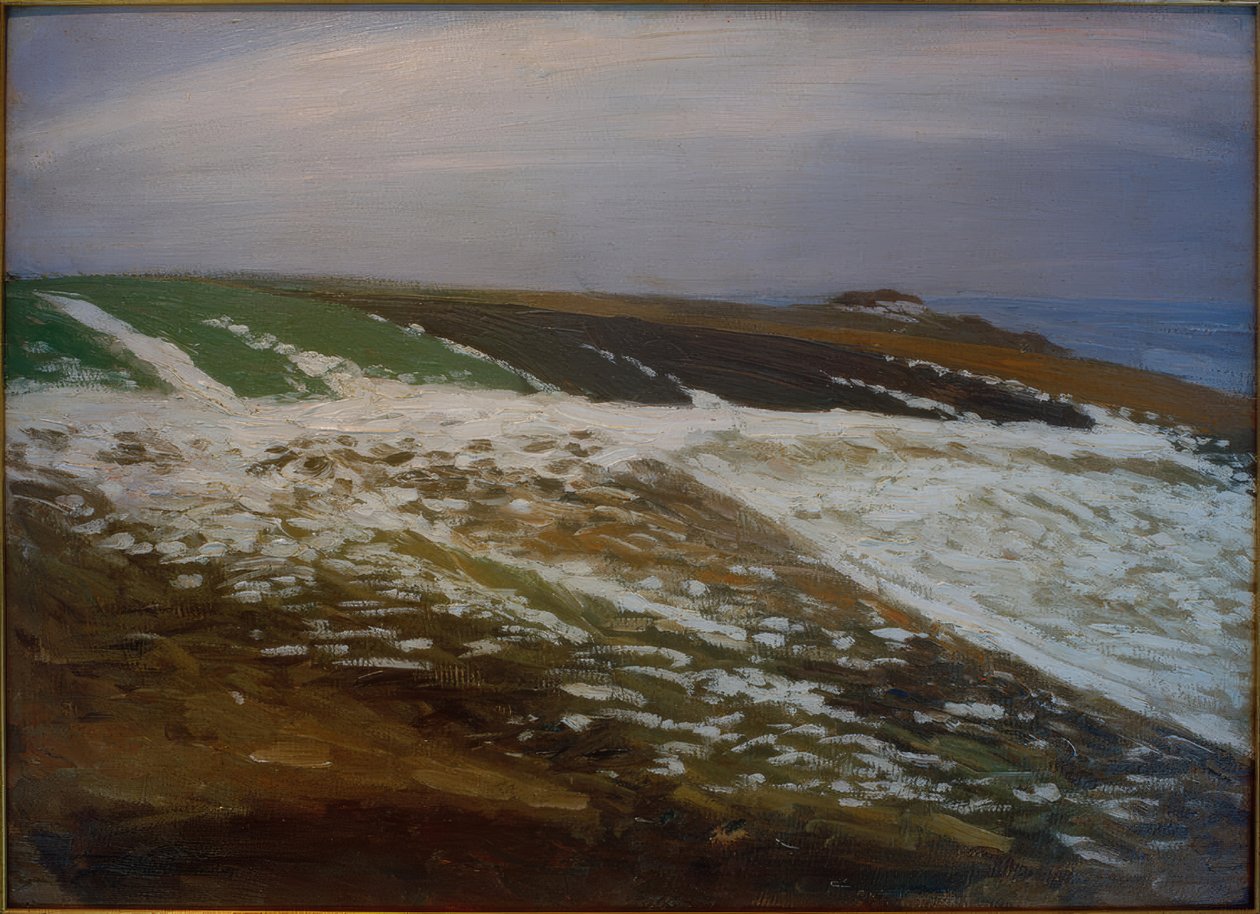 Neve di marzo sul Weyerberg da Fritz Mackensen