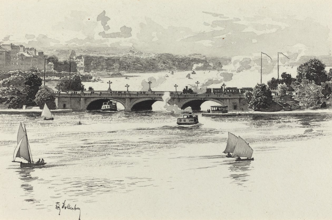 Lombardsbrücke da Fritz Stoltenberg