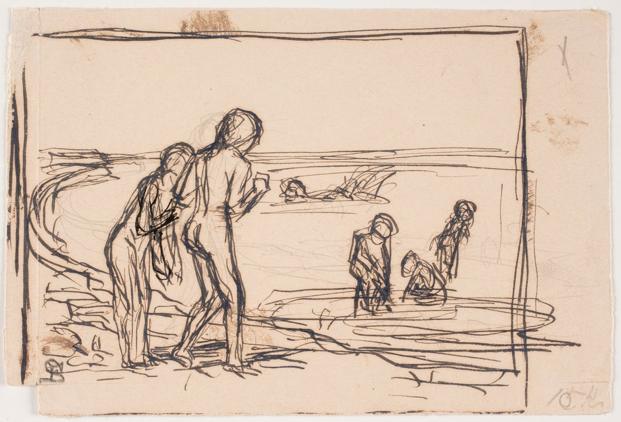Bambini che Fanno il Bagno sulla Spiaggia da Fritz Syberg