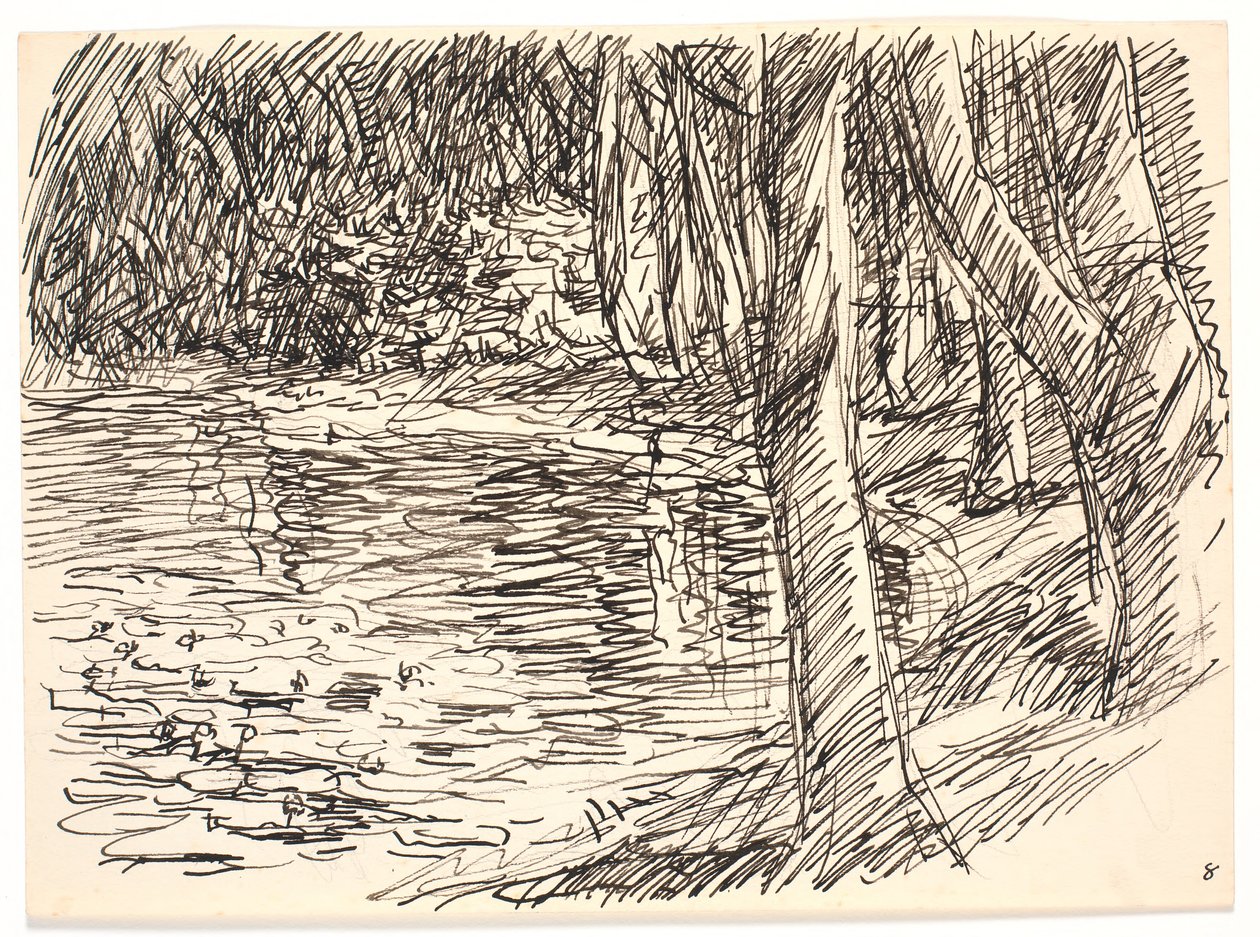 Un lago nella foresta da Fritz Syberg
