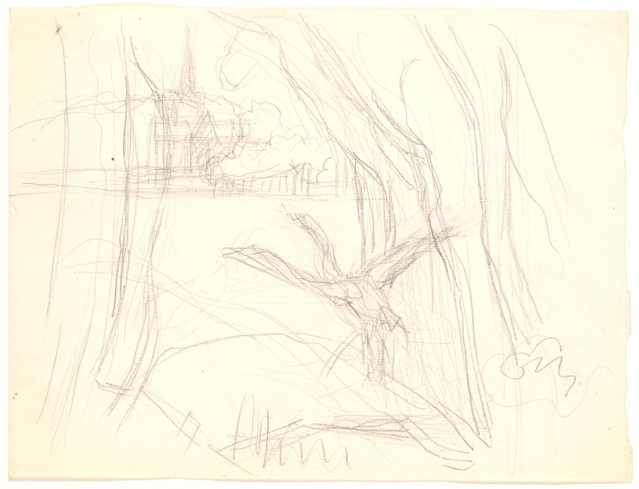Paesaggio con cigno in decollo da Fritz Syberg