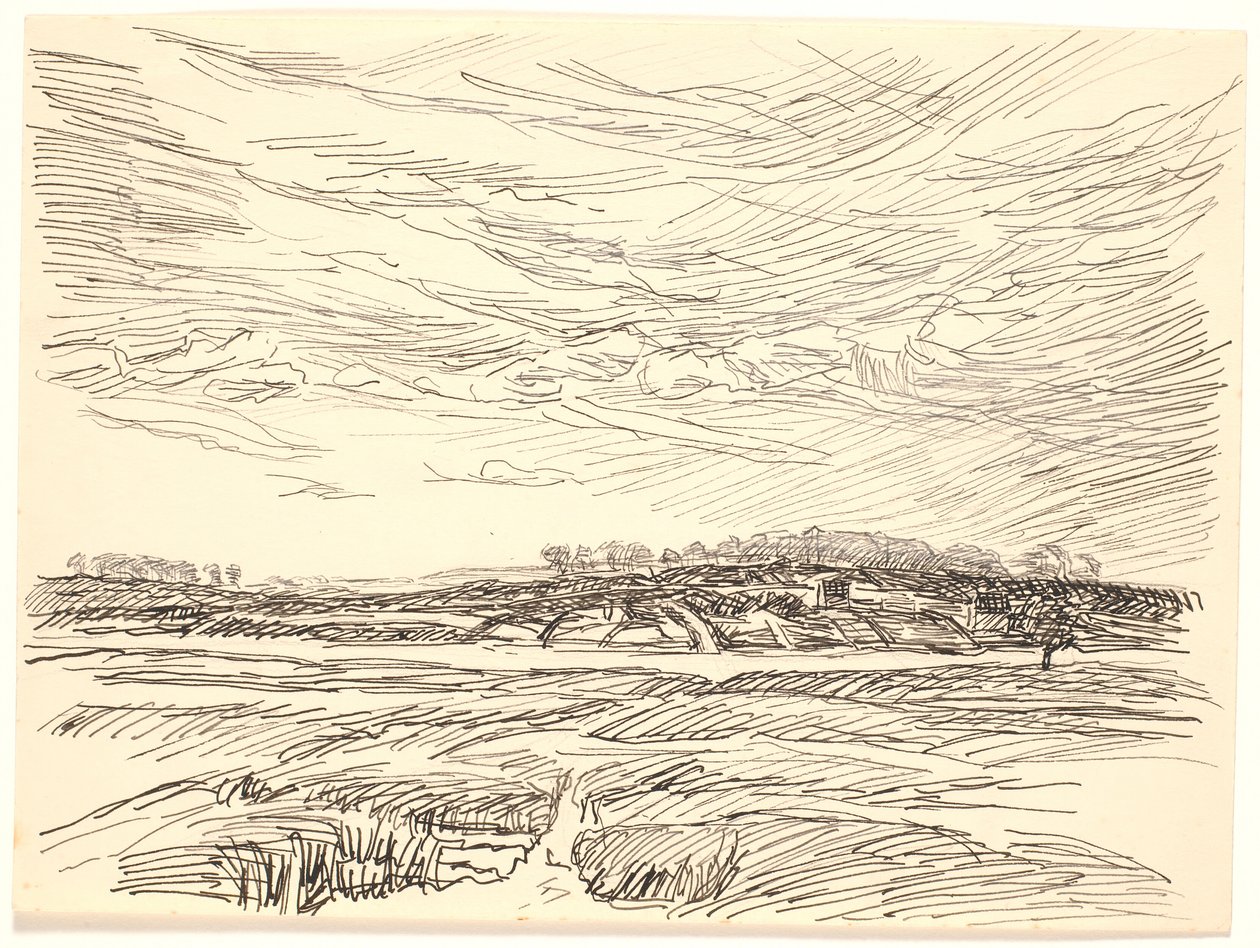 Paesaggio con campi da Fritz Syberg
