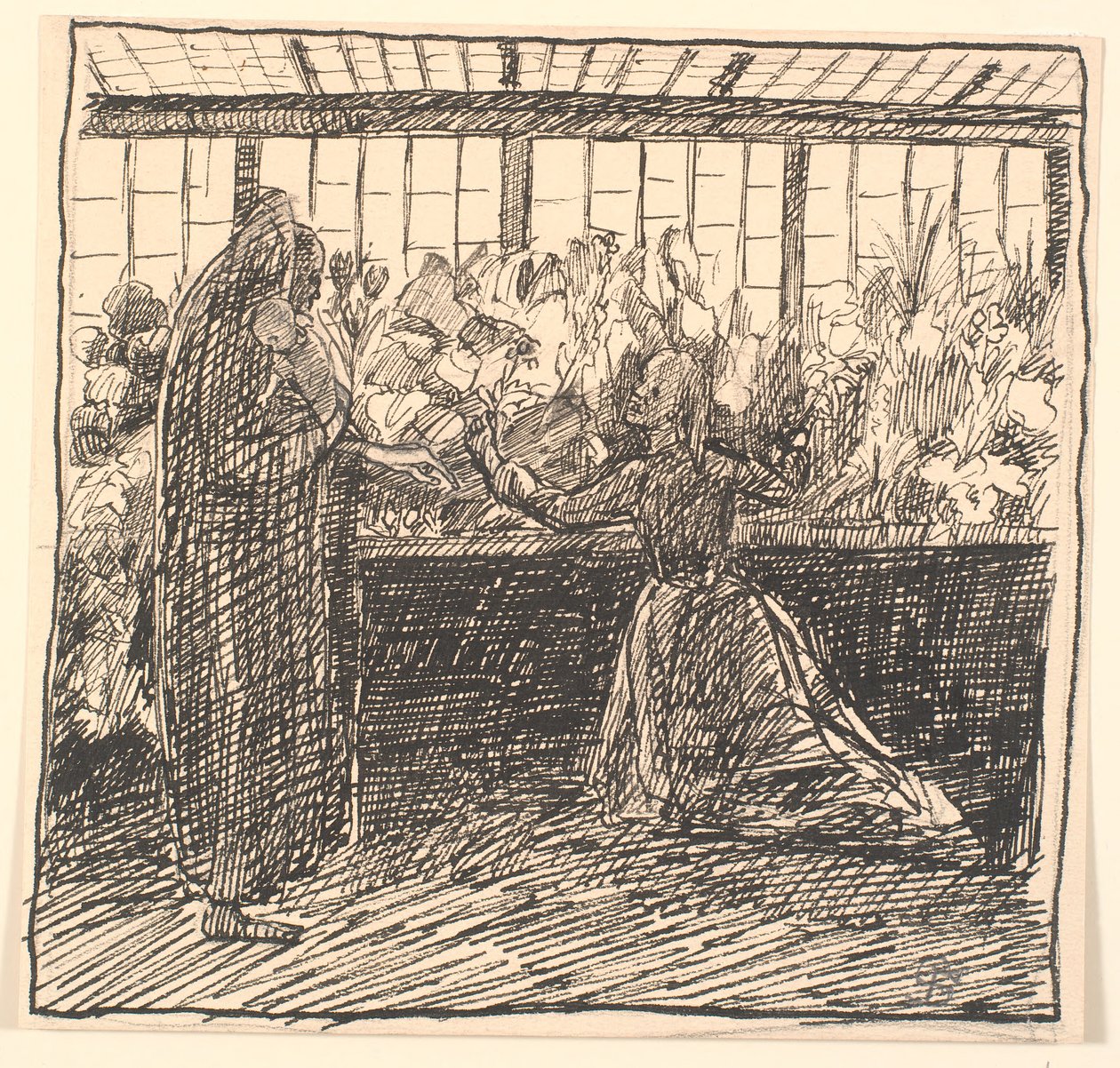 La madre e la morte nella serra della morte da Fritz Syberg