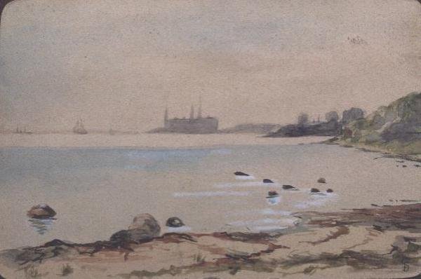 La spiaggia, Kronberg Helsinger da Fritz Syberg