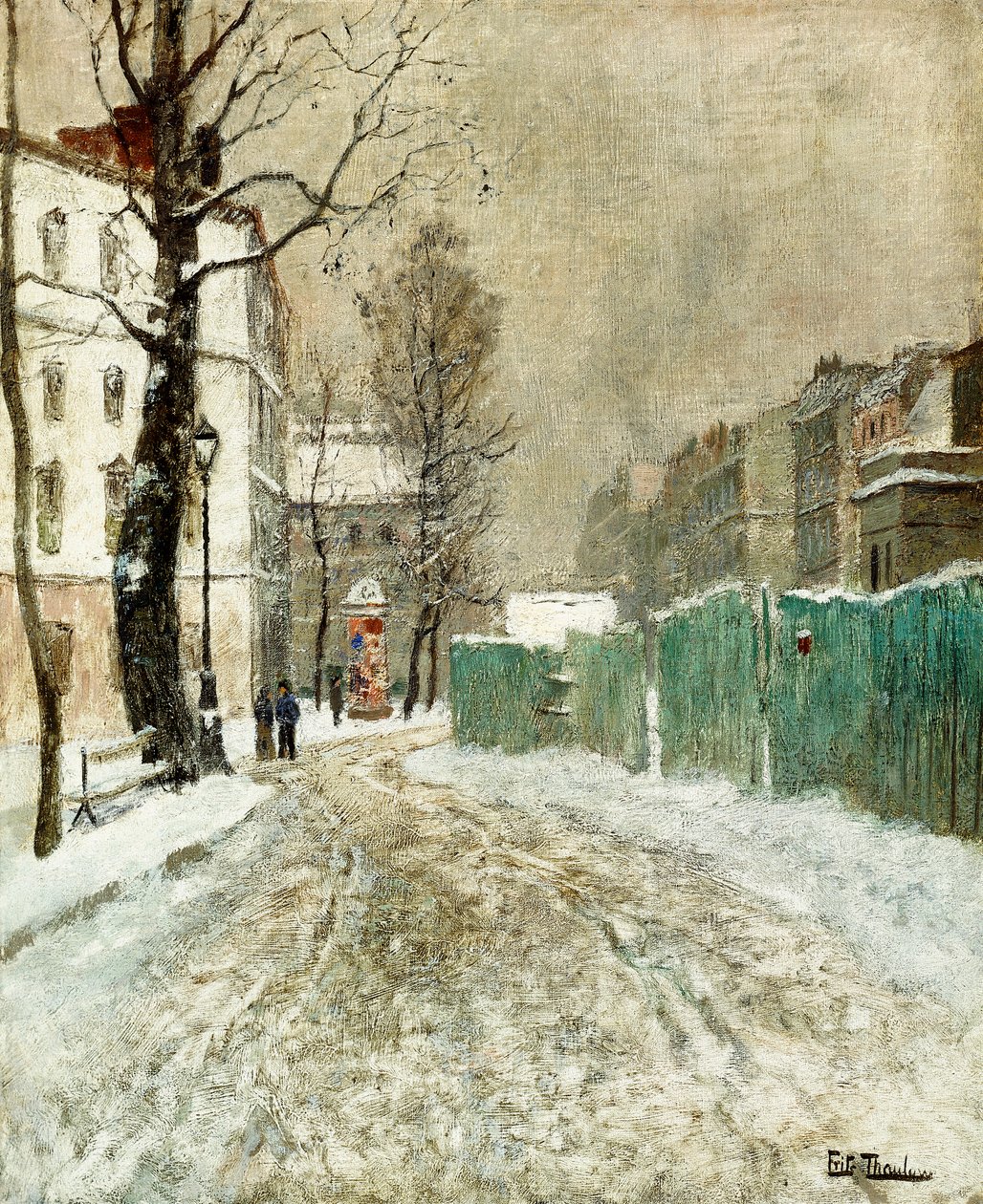 Strada secondaria, Montmartre da Frits Thaulow
