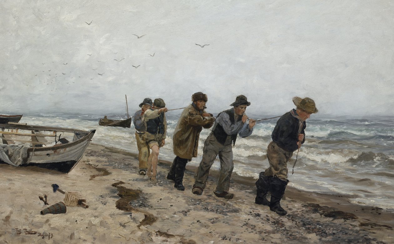 Pescatori di ritorno a casa, Skagen da Fritz Thaulow