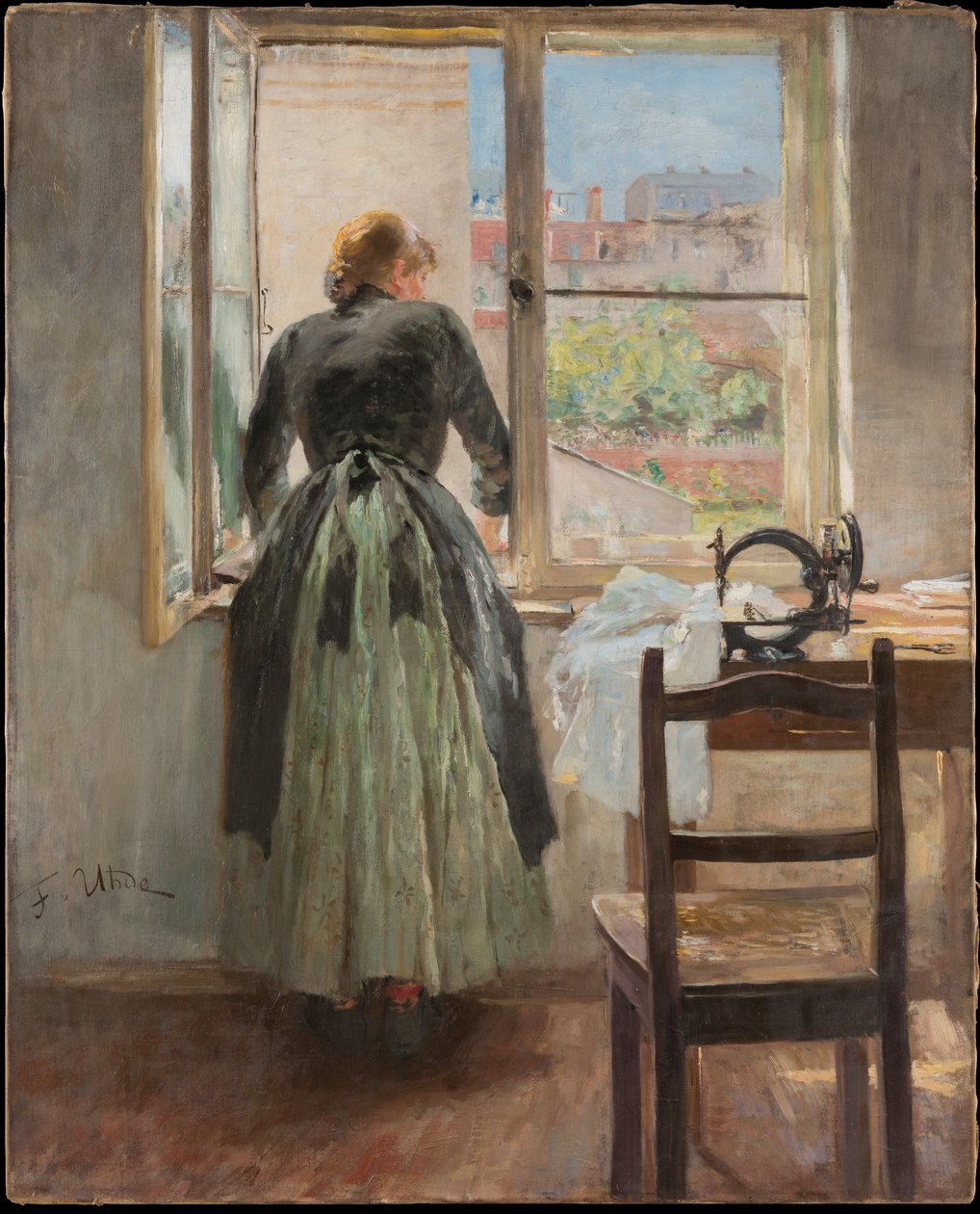 Presso la finestra da Fritz von Uhde