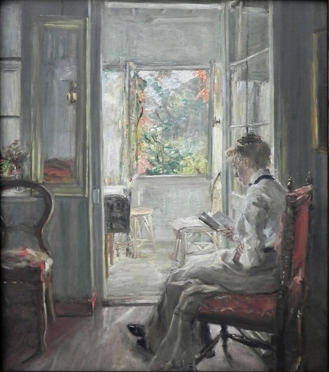 Ragazza che legge / Sulla porta della veranda da Fritz von Uhde