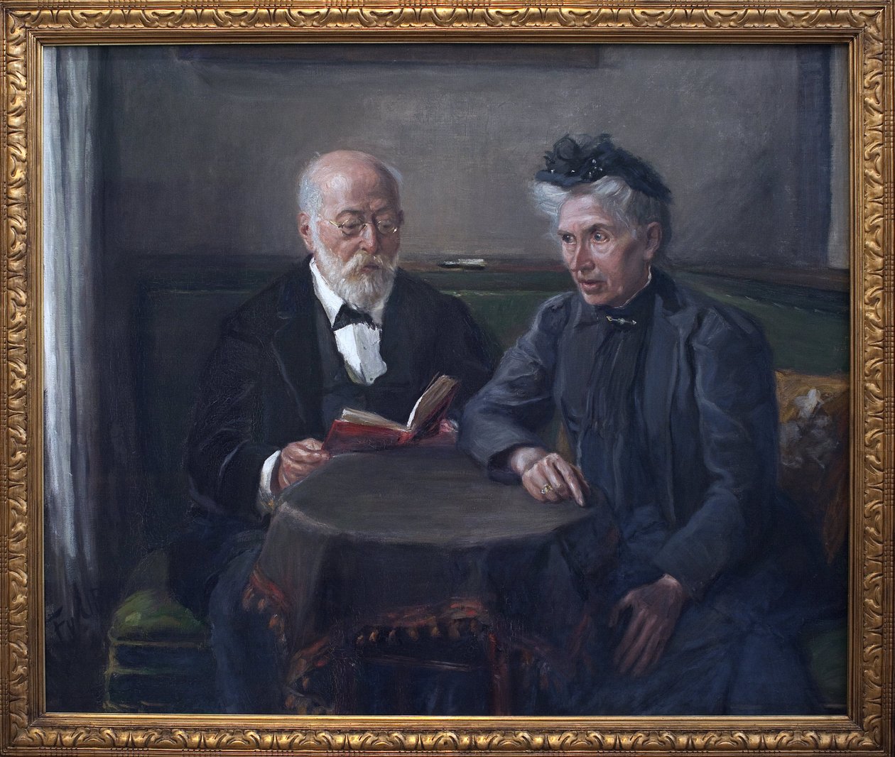 Senatore Gustav Hertz e sua moglie da Fritz von Uhde