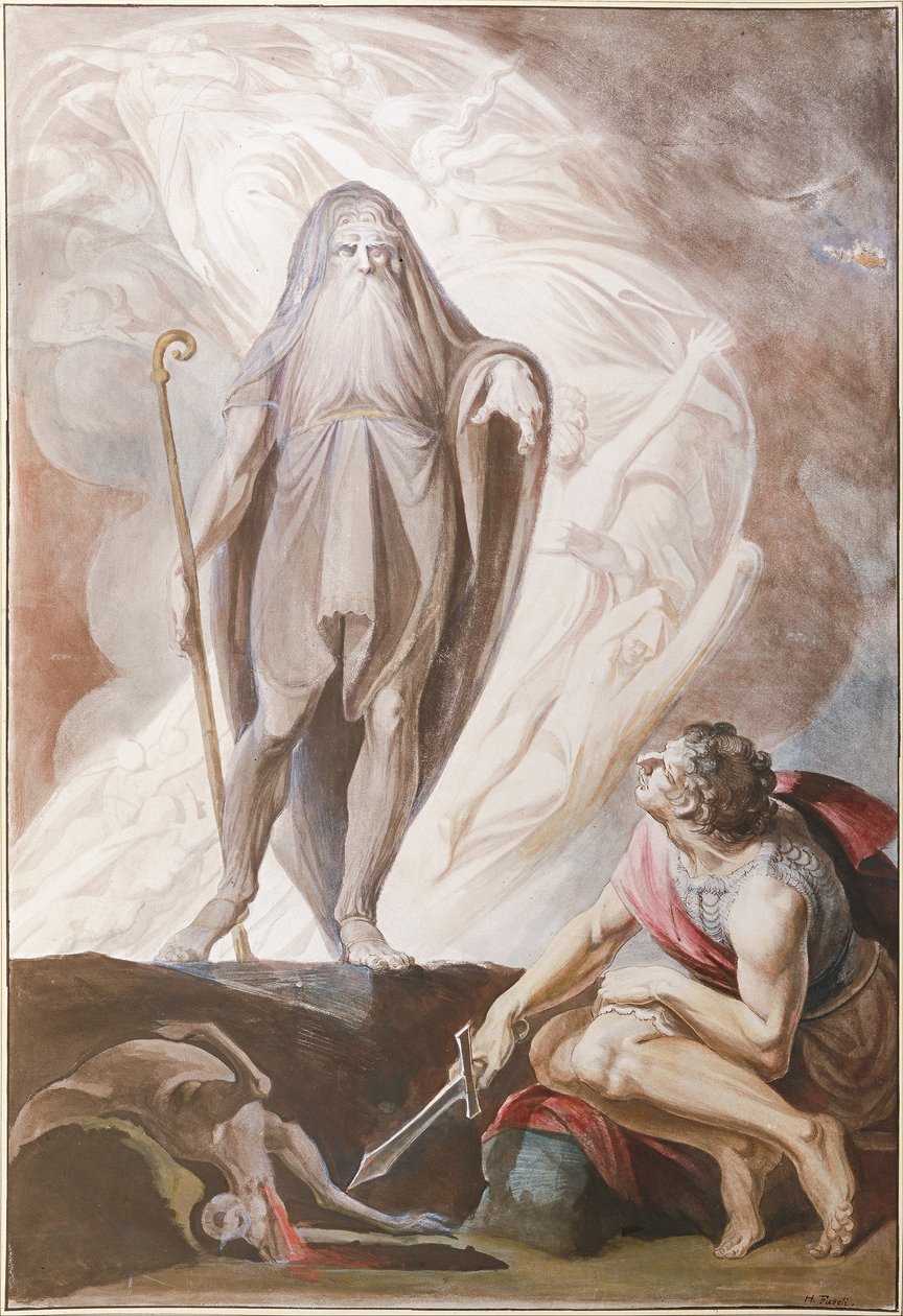 Teiresia predice il futuro a Ulisse, 1780-1783 da Füssli