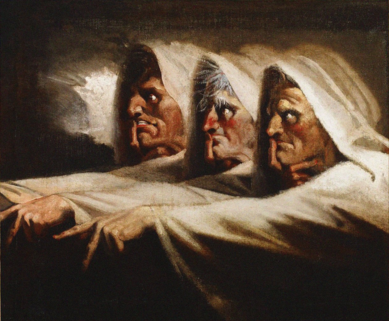 Le strane sorelle Le tre streghe, ca 1782 da Füssli