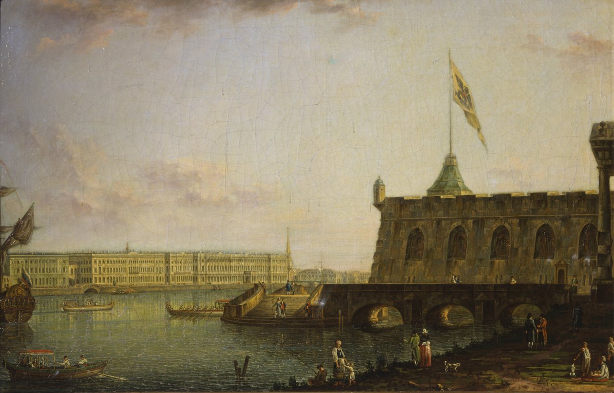Vista della Fortezza di Pietro e Paolo e del Lungoneva del Palazzo da Fyodor Alexeyev