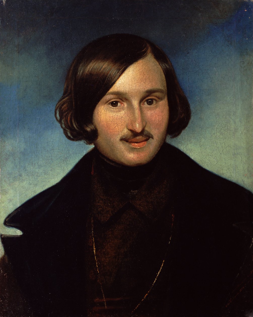 Ritratto di Nikolay Gogol, 1841 da Fyodor Antonovich Moller