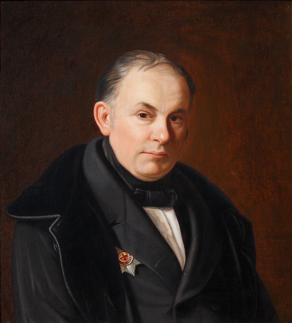 Ritratto del poeta Vasilij Žukovskij 1783-1852, 1854 da Fyodor Ivanovich Igin