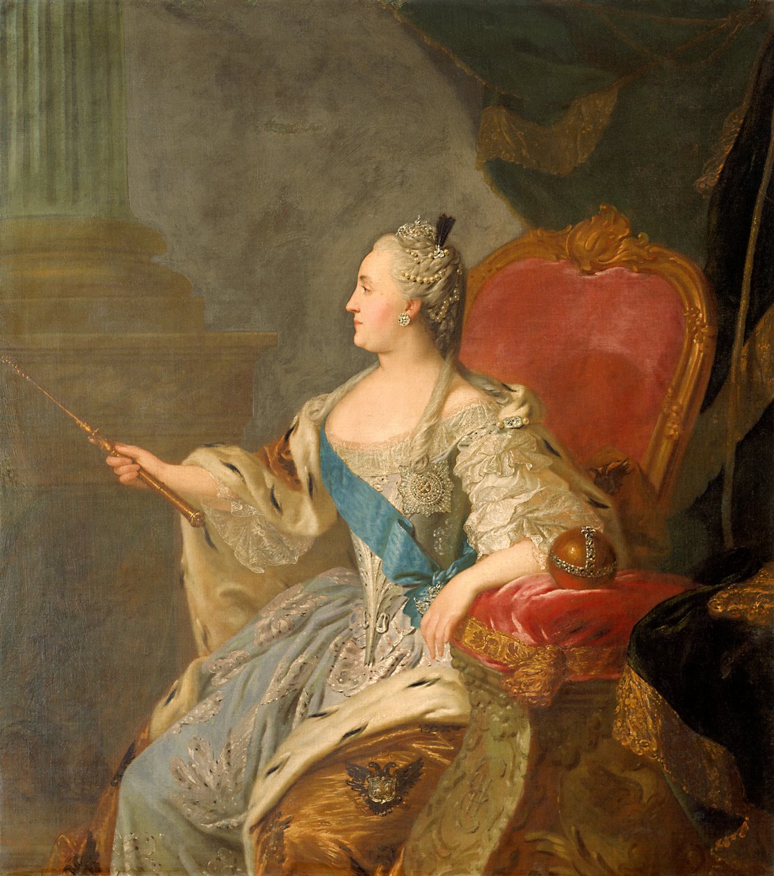 Russo: "Ritratto di Caterina II " Ritratto di Caterina II da Fyodor Rokotov