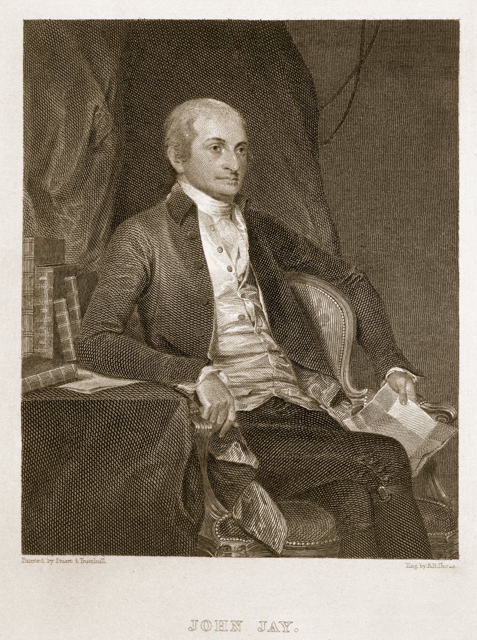 John Jay, inciso da Asher Brown Durand da G. and Trumbull, J. Stuart