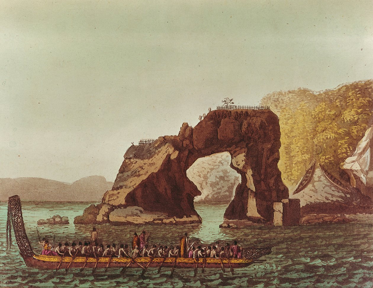 Una canoa nativa da G. Castellini