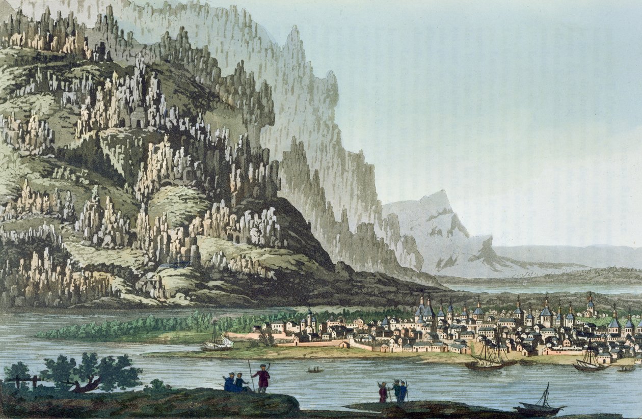 La città di Yakutsk, illustrazione da 