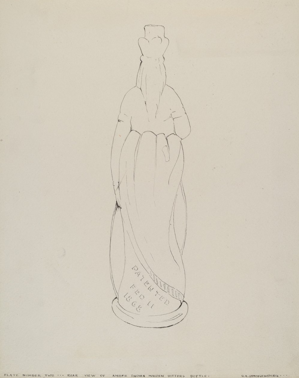 Bottiglia di amari (Indiano) da G.A. Spangenberg